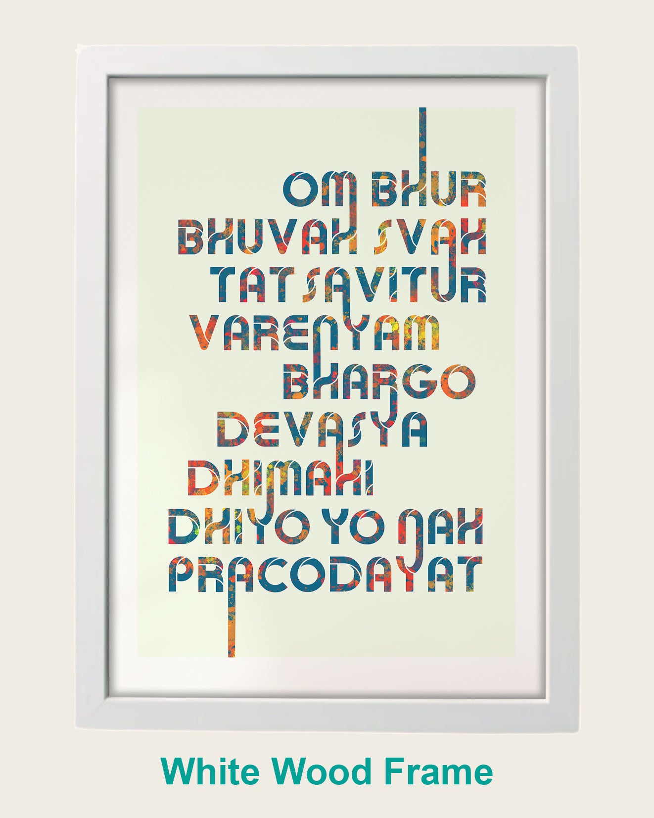 Gayatri Mantra - Multicoloured