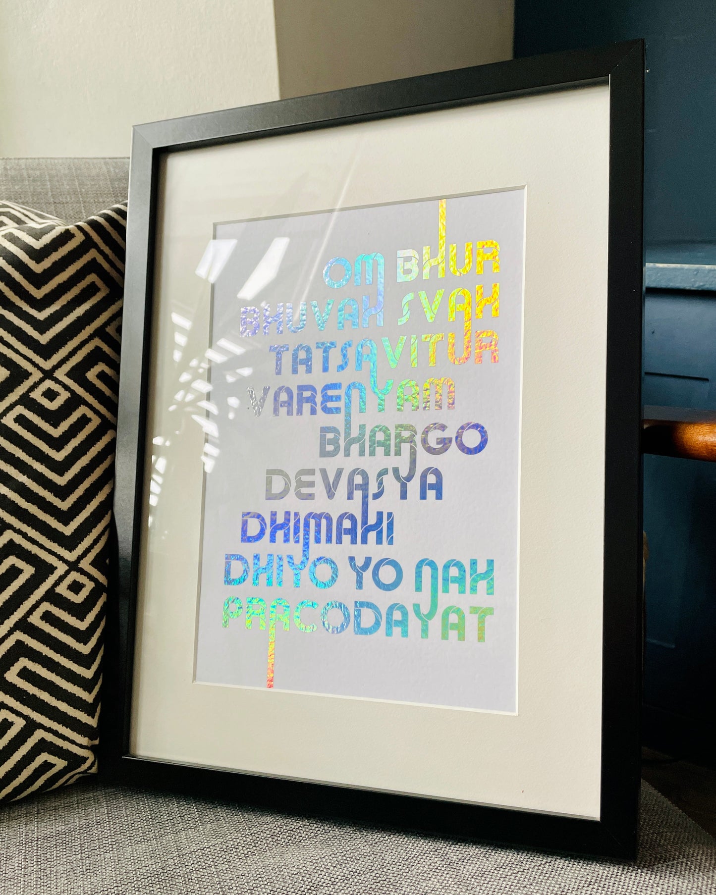 LIMITED EDITION Gayatri Mantra Holographic Foil