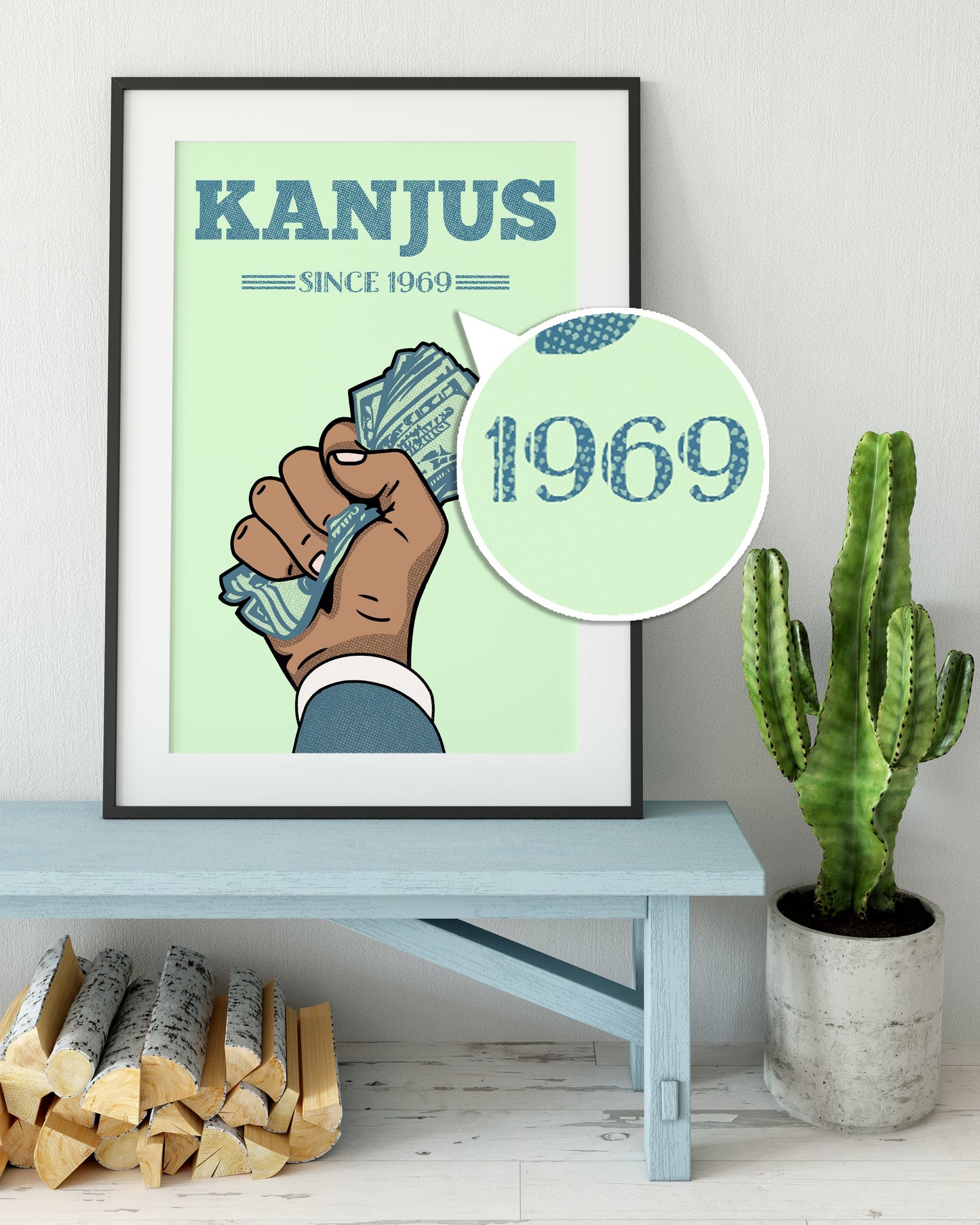 Kanjus Print Green - Personalised