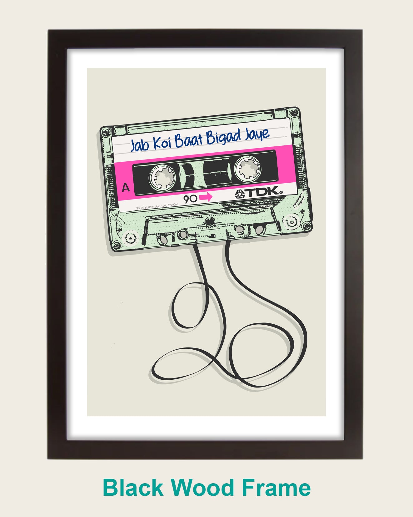 Personalised Bollywood Cassette - Pink