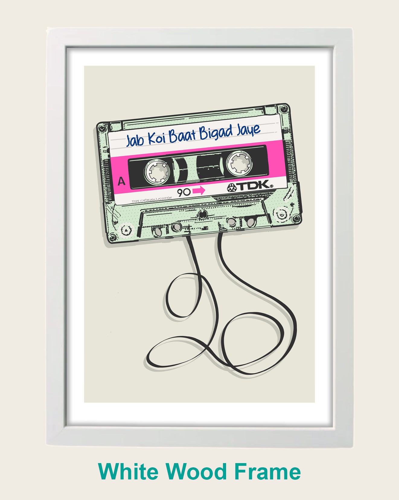 Personalised Bollywood Cassette - Pink