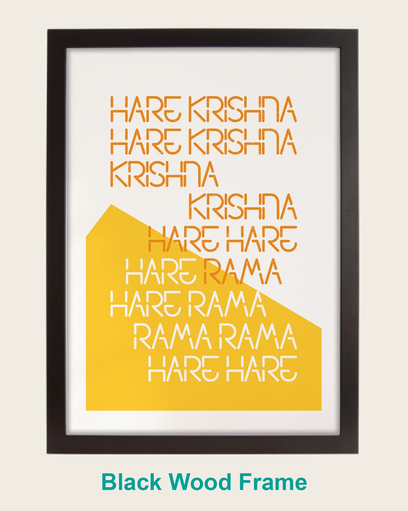 Hare Krishna - Orange & Yellow