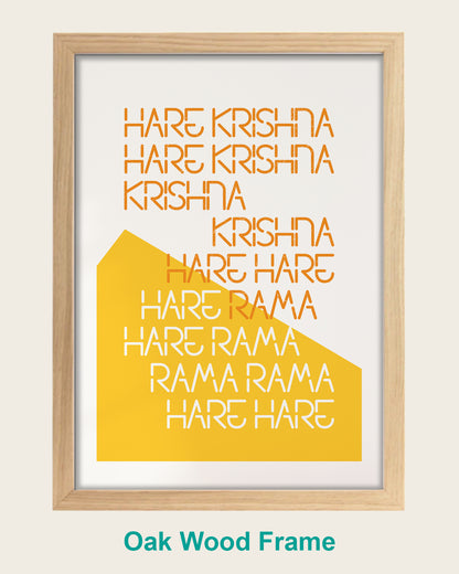Hare Krishna - Orange & Yellow