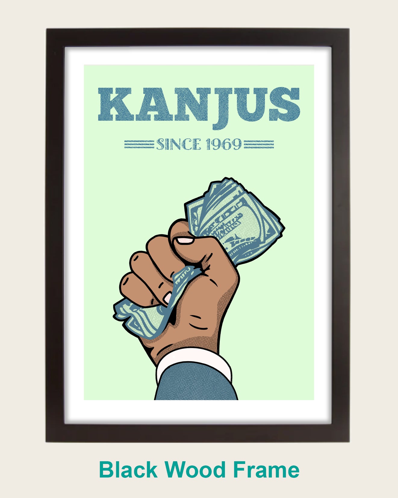 Kanjus Print Green - Personalised