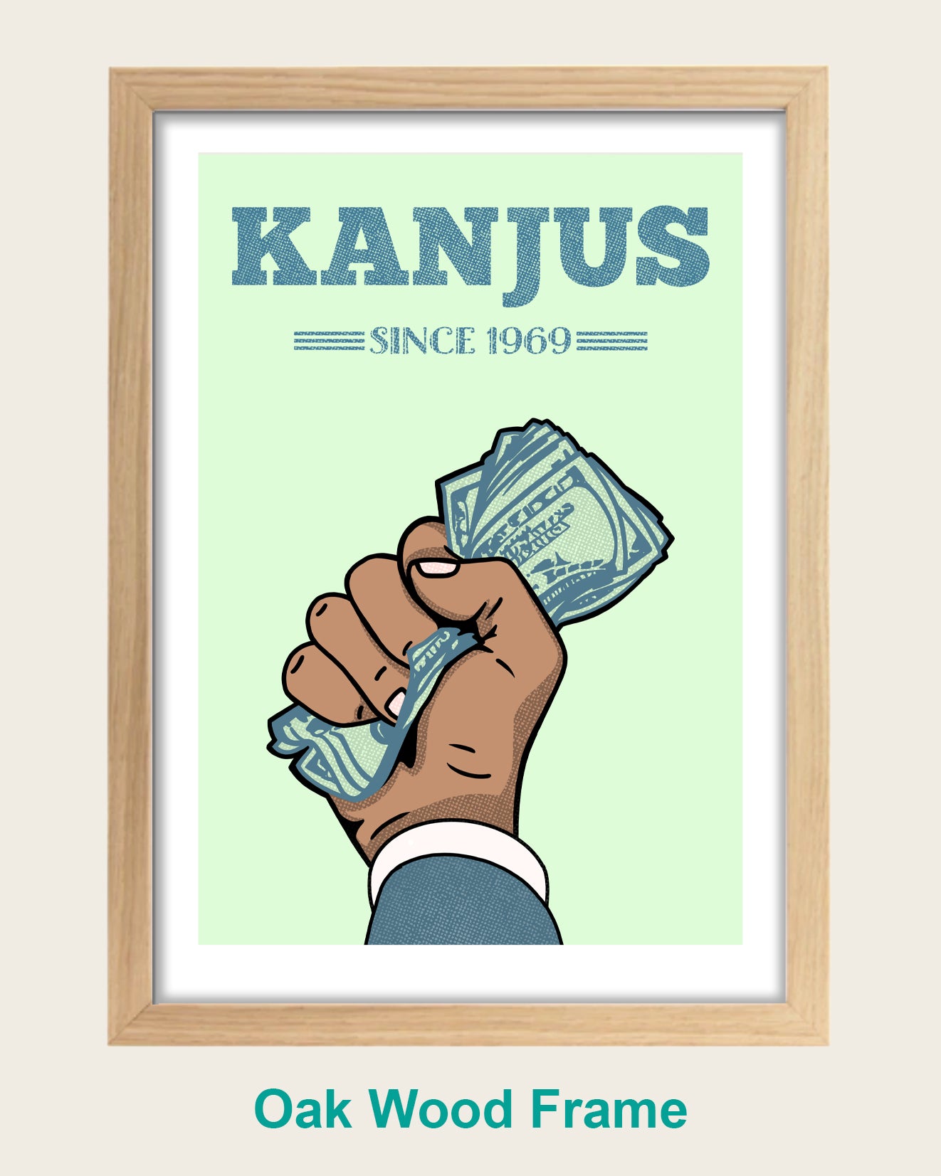 Kanjus Print Green - Personalised