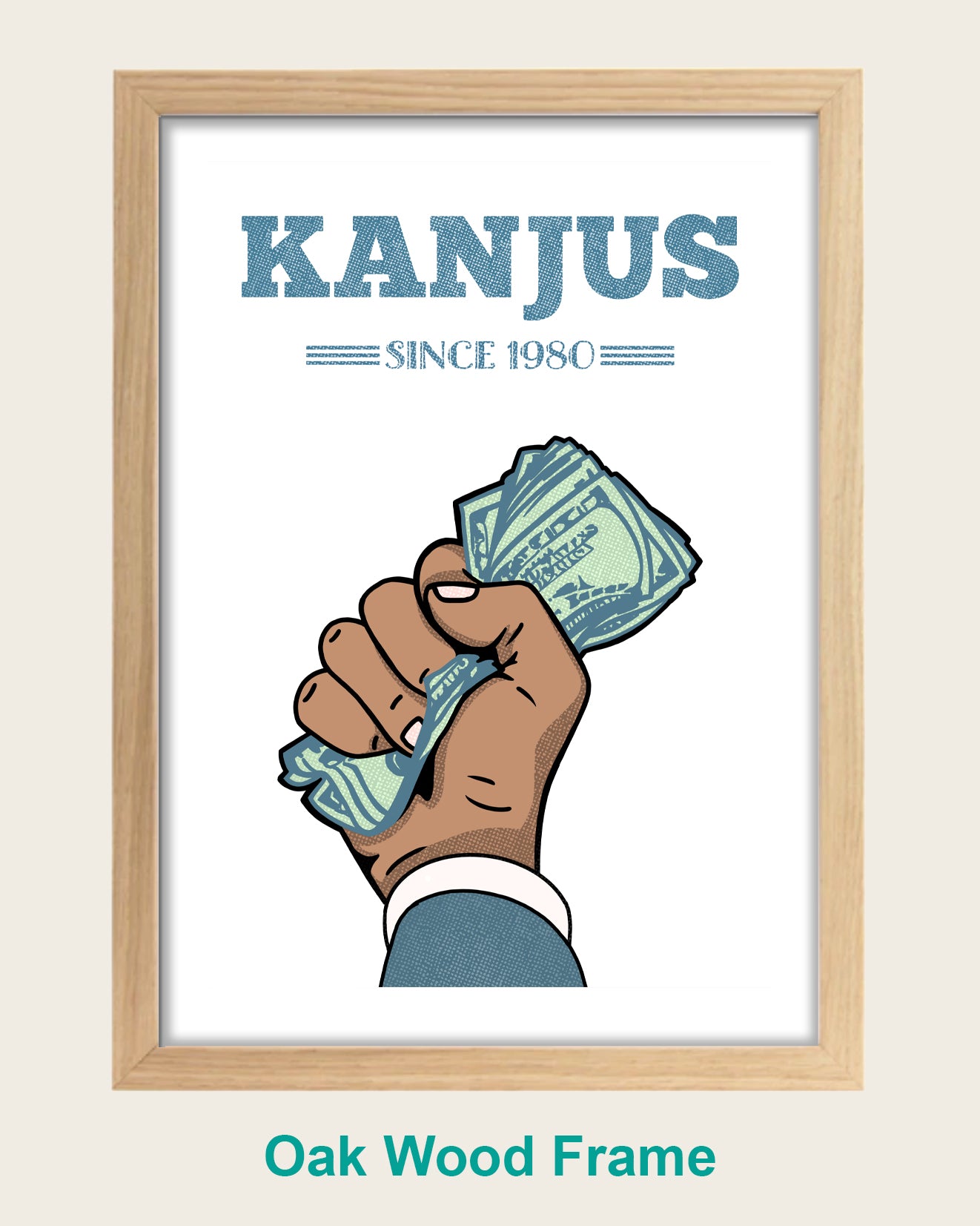 Kanjus Print White - Personalised