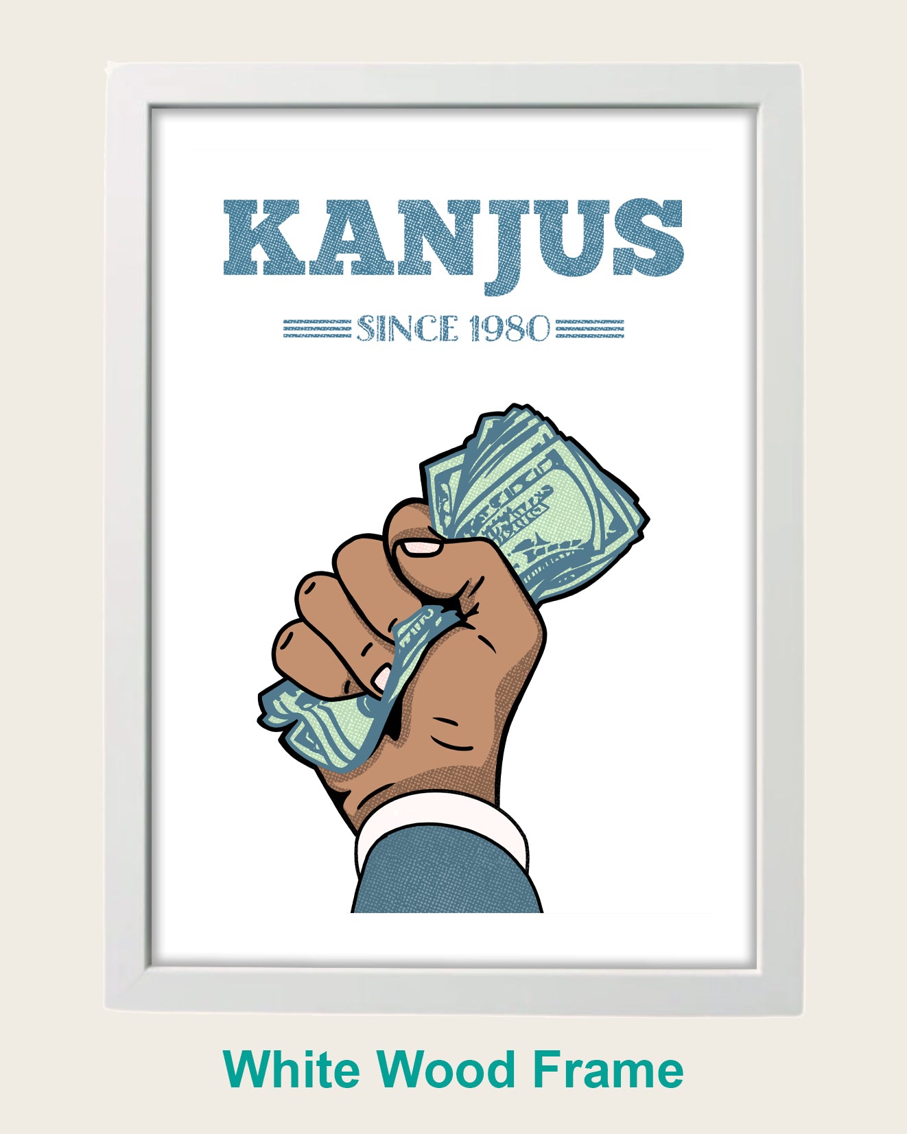 Kanjus Print White - Personalised
