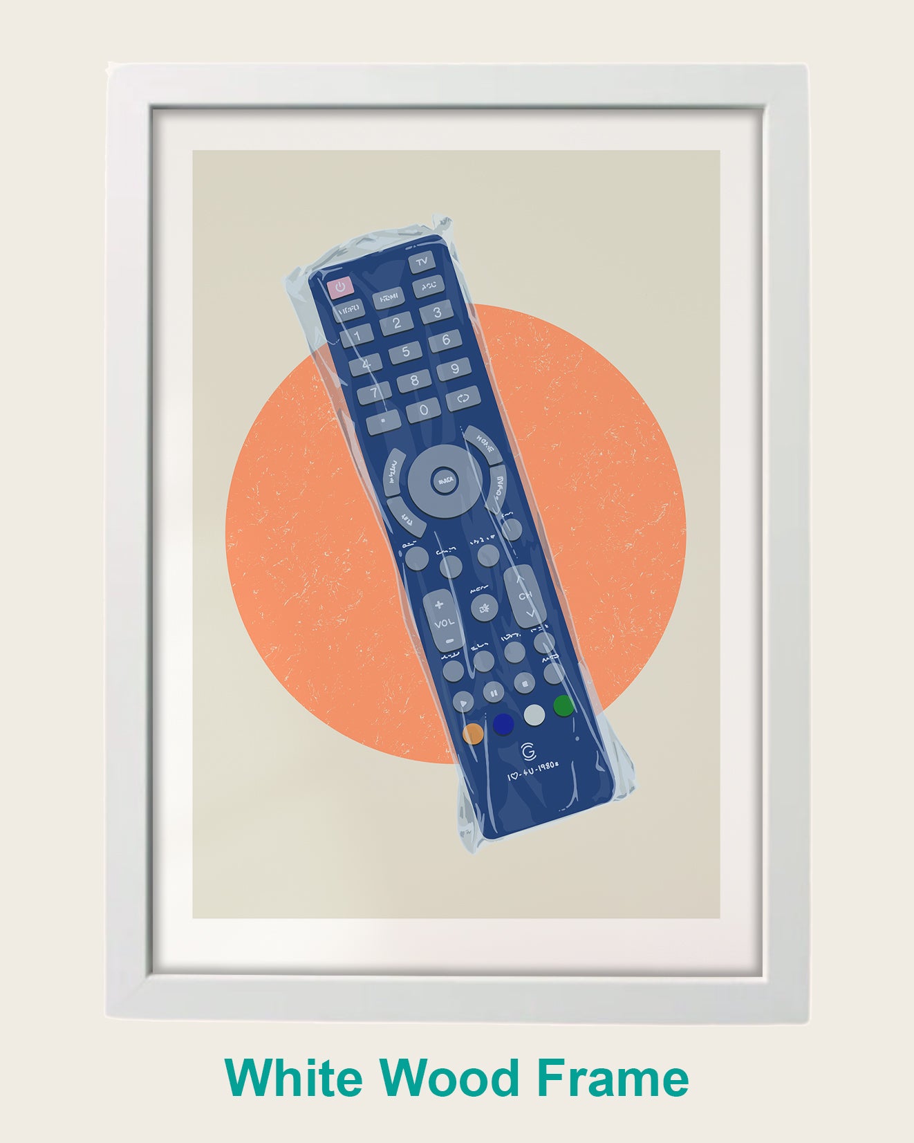 Plastic Covered TV Remote