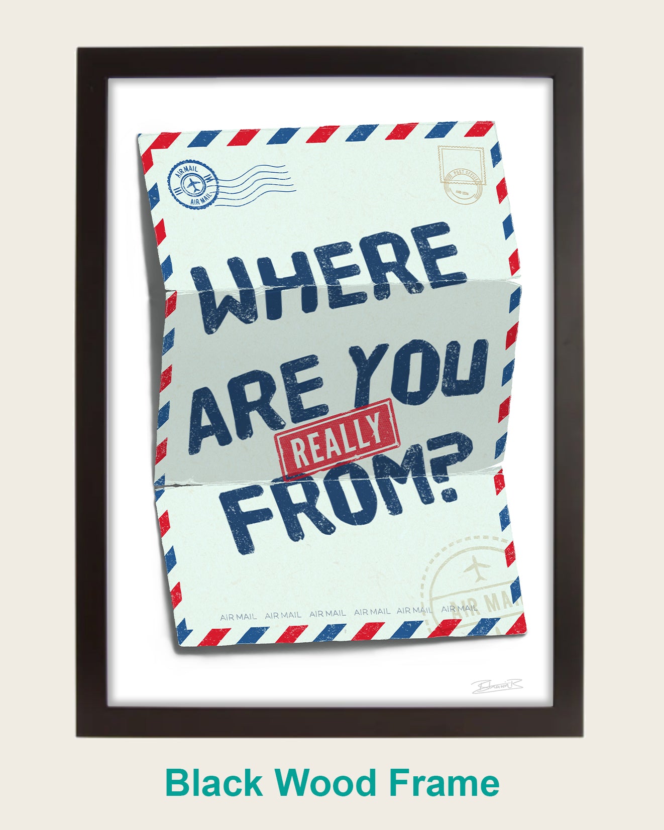 Where are you really from? Su Che Art Print | Bhavin Bhadresa