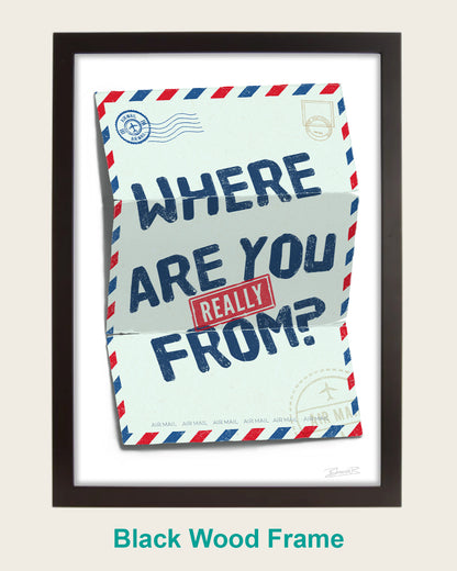 Where are you really from? Su Che Art Print | Bhavin Bhadresa