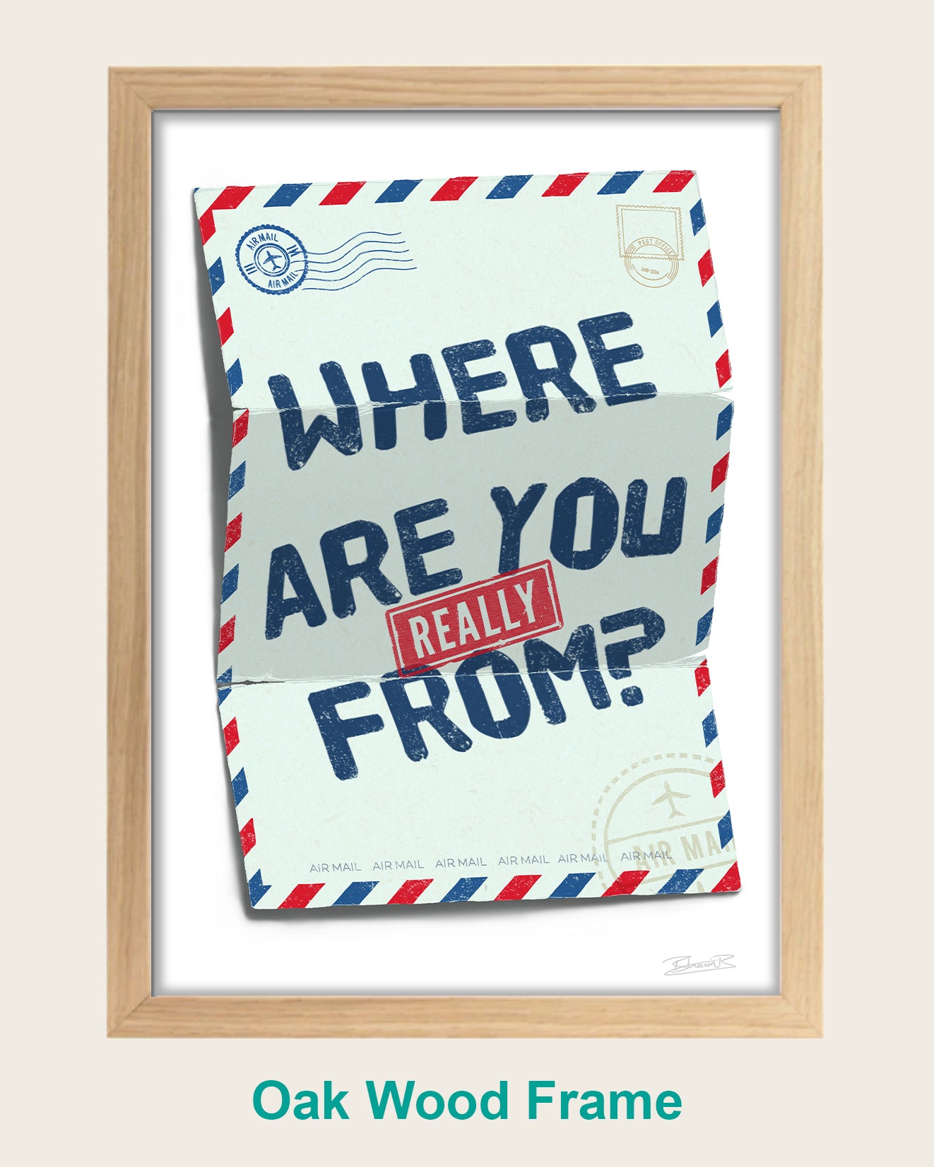 Where are you really from? Su Che Art Print | Bhavin Bhadresa