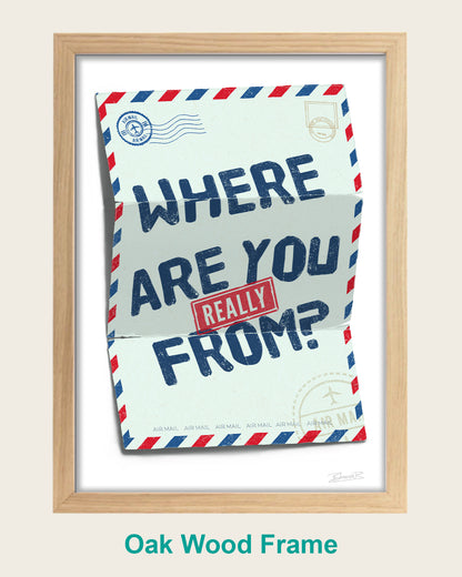Where are you really from? Su Che Art Print | Bhavin Bhadresa