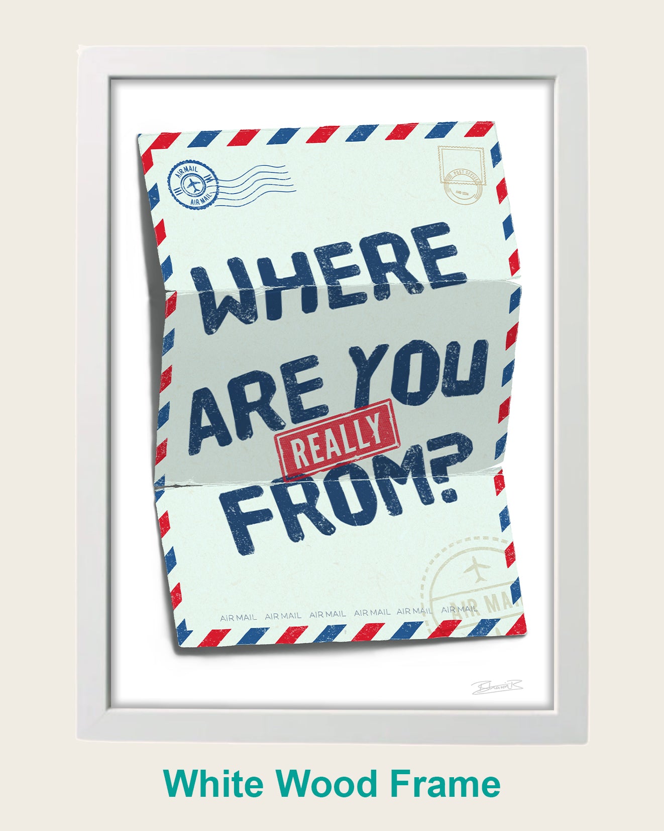 Where are you really from? Su Che Art Print | Bhavin Bhadresa