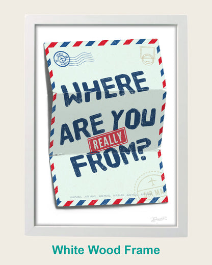 Where are you really from? Su Che Art Print | Bhavin Bhadresa