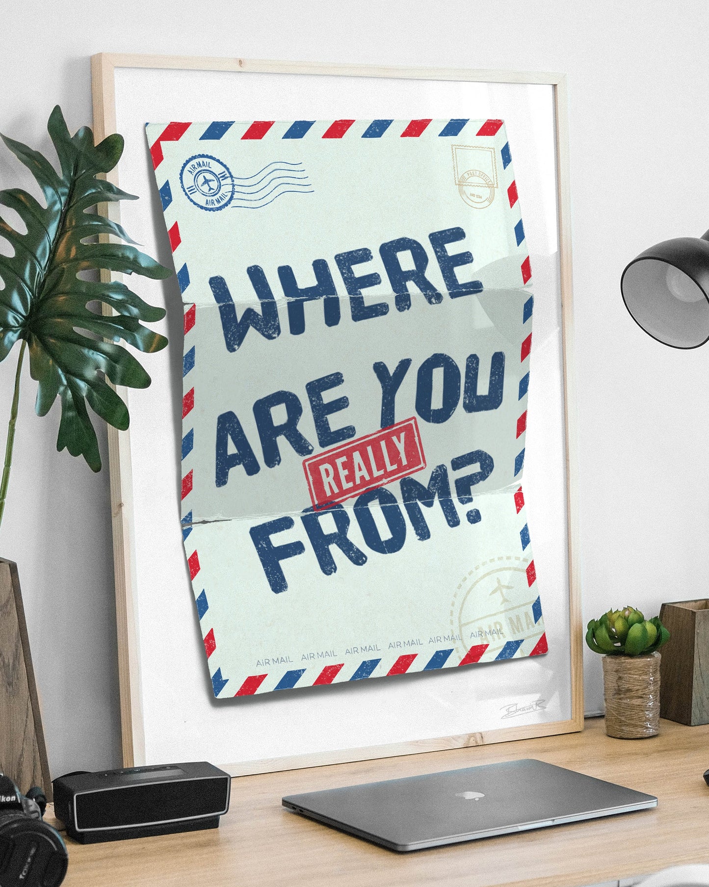Where are you really from? Su Che Art Print | Bhavin Bhadresa