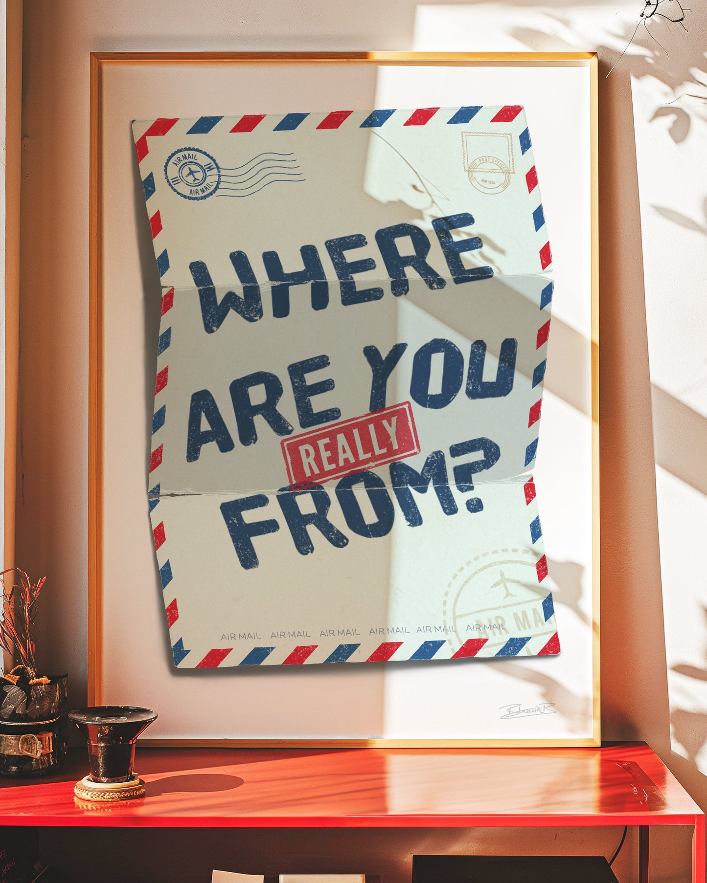 Where are you really from? Su Che Art Print | Bhavin Bhadresa