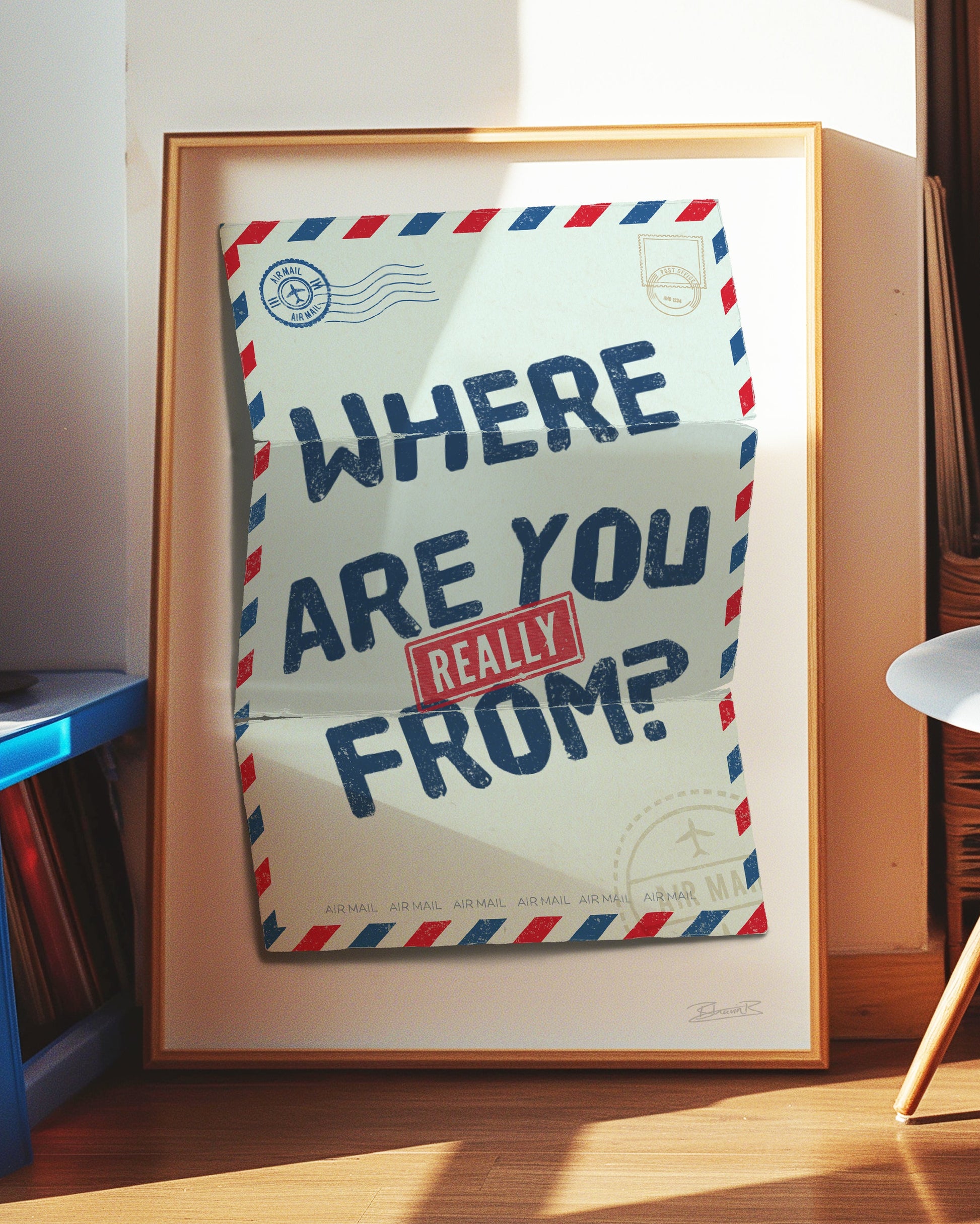Where are you really from? Su Che Art Print | Bhavin Bhadresa